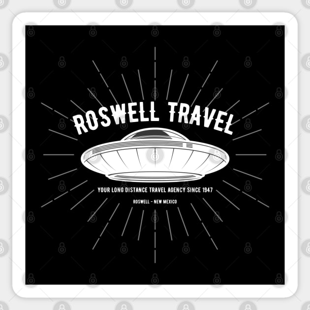 Roswell Travel Sticker by Kenny The Bartender's Tee Emporium